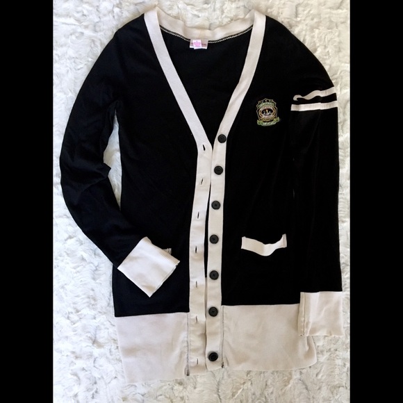 school black cardigan